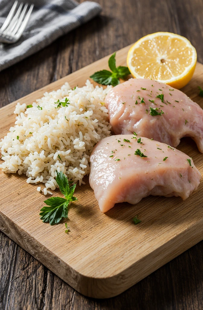 Ingredients for Smothered Chicken and Rice